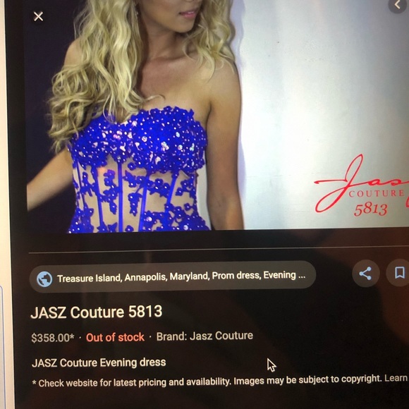 Prom Dress, Navy Blue Absolutely Stunning Dress - Picture 7 of 7